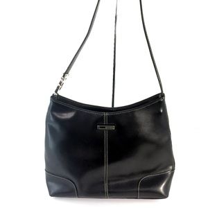 Guess Black Shoulder Bag White stitching